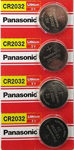 Panasonic (4pcs) PANASONIC Cr2032 3v Lithium Coin Cell Battery for Misfit Shine Sh0az Personal Physical Activity Monitor