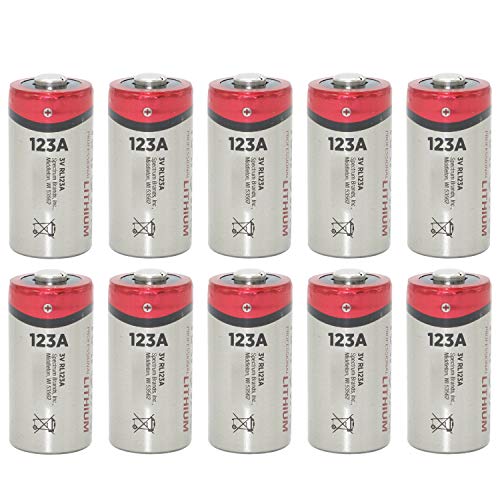 Rayovac RL123A Lithium CR123A 3V Photo Lithium Batteries Bulk (10 Batteries)