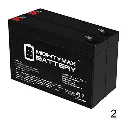 Mighty Max Battery 6V 7Ah SLA Battery for Huffy BMW X6 Toy Car Model 17034-2 Pack Brand Product