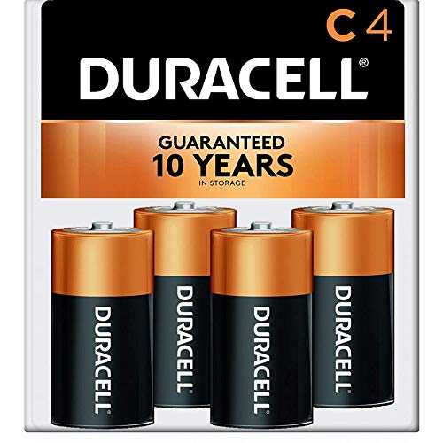Duracell - CopperTop C Alkaline Batteries with recloseable package - long lasting, all-purpose C battery for household and