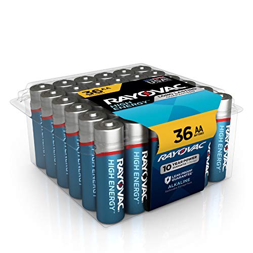 Rayovac Alkaline AA Batteries, 815-36PPF, 36-Pack with Recloseable Lid