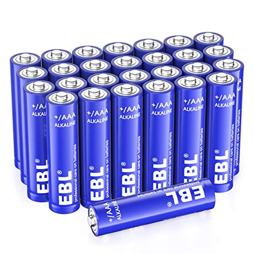 EBL Alkaline AAA Batteries - 1.5V Triple A Long-Lasting Alkaline Battery with 10-Year Shelf Life - Pack of 28