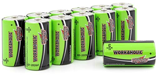 Interstate Batteries C All-Purpose Alkaline Battery 12 Pack - Workaholic (DRY0080)
