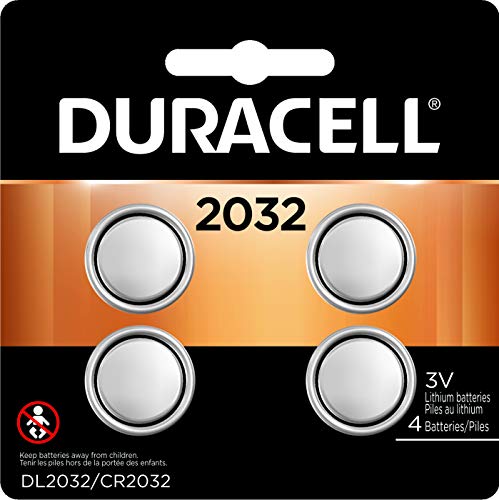 Duracell - 2032 3V Lithium Coin Battery - long lasting battery - 4 count