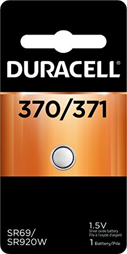 Duracell - 370/371 1.5V Silver Oxide Button Battery - Long-Lasting Battery - 1 Count