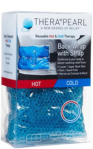 TheraPearl Color Changing Hot Cold Pack for Back, Reusable Back Wrap with Strap & Gel Beads, Best Ice Bag for Lower Back Pain