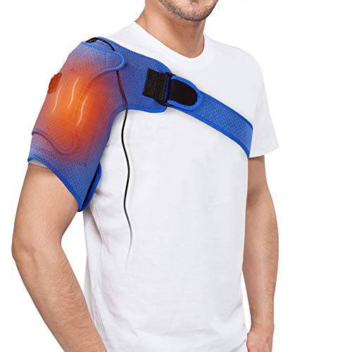 YHG Shoulder Heating Pad, Shoulder Heated Brace Wrap with Compression