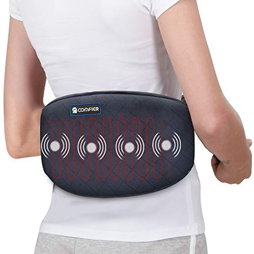 Comfier Heating Pad for Back Pain - Heat Belly Wrap Belt with Vibration Massage, Fast Heating Pads with Auto Shut Off, for