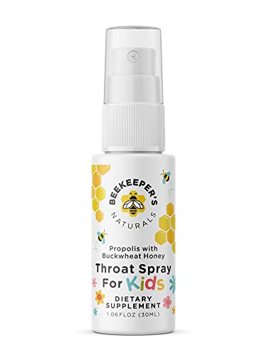 Beekeeper's Naturals Inc.Propolis Throat Spray for Kids - 95% Bee Propolis Extract - Natural Immune Support & Sore Throat