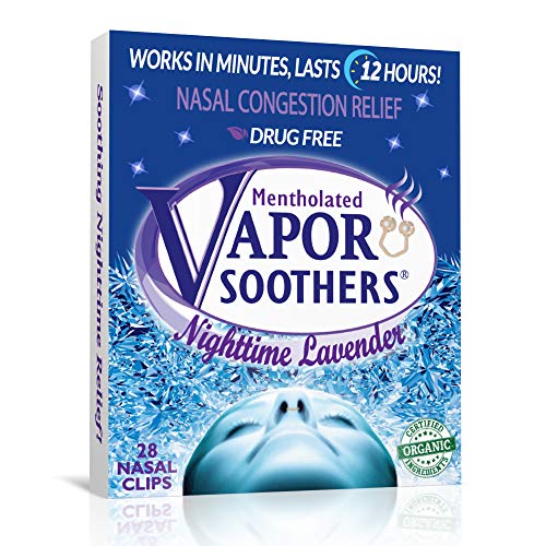 Vapor Soothers Lavender, 28 Count, Drug-Free, Instant Nasal Congestion Relief