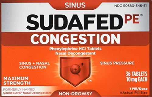Sudafed PE Congestion, 36 Count