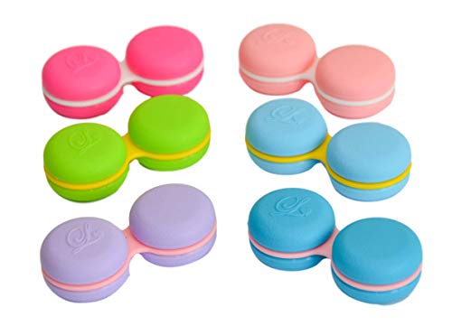 Sports World Vision Sports Vision's 3 Pieces New Macaroon Light Blue Contact Lens Storage/Soaking Case CE Marked