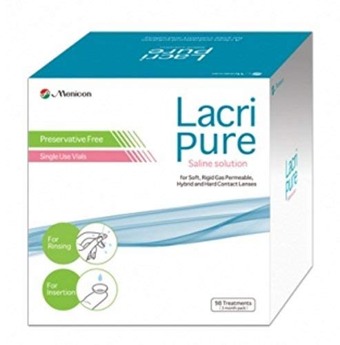 Menicon LacriPure Rinsing & Insertion Saline 98 Vials