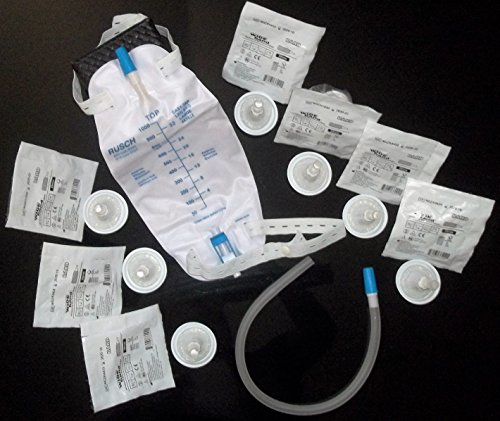 Ultraflex Complete Kit Urinary Incontinence One-Week, 7-Condom Catheters External Self-Seal 32mm (Intermediate), + Premium Leg Bag
