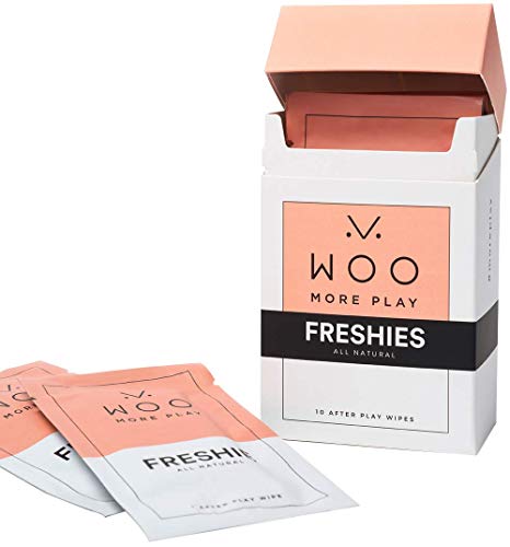 Woo More Play: Freshies - 10ct - All-Natural Towelettes - Refreshing Aroma - Vitamins, Antioxidants, and Antibacterial -