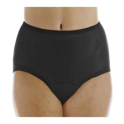 Wear Ever 1-Pack Women's Nylon Incontinence Panties Black Medium (Fits Hip 41-42")