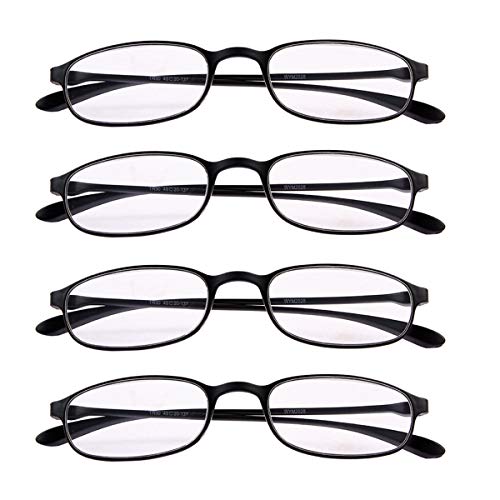 Fullwosing 4 PRS Reading Glasses +3.00 Everyday Use Eyeglasses