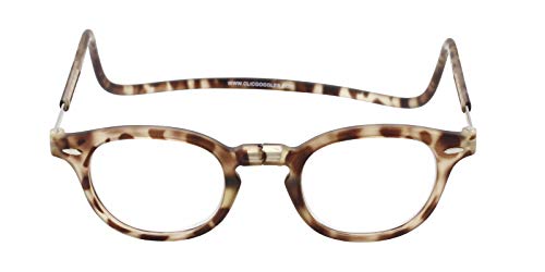 Clic Goggles CliC Vintage Magnetic Closure Reading Glasses (2.50 Lens, Matte Light Tortoise)