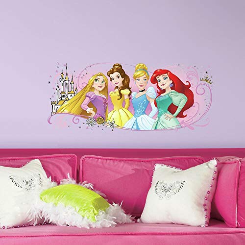 RoomMates Disney Princess Friendship Adventures Peel And Stick Giant Wall Graphic