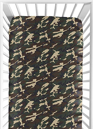Sweet Jojo Designs Green Camo Fitted Crib Sheet for Baby and Toddler Bedding Sets by Sweet Jojo Designs - Camo Print