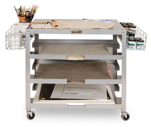 Creative Mark The Space Rover 2 Storage Cart - Paper and Board Cart for Storing & Organizing Papers, Boards, Photos, Drying