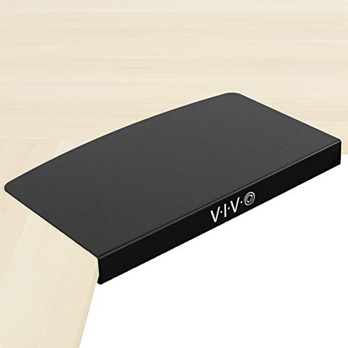VIVO 17 inch Corner Desk Connector Platform for Mounting Under-Desk Keyboard Trays on L-Shaped Workstations, Black
