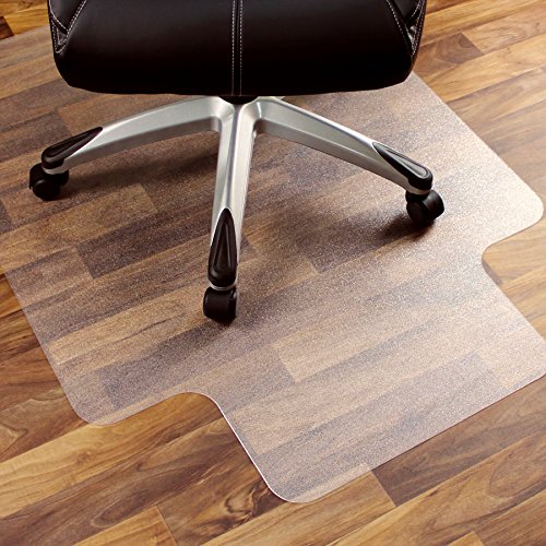 Marvelux Heavy Duty Polycarbonate Office Chair Mat for Hardwood Floors 47" x 53" | Transparent Hard Floor Protector with Lip