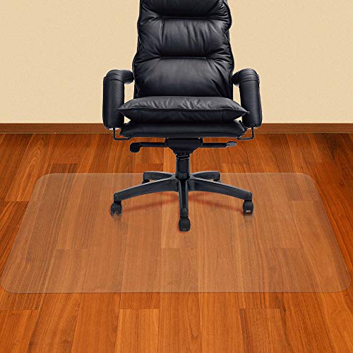 AiBOB Office Chair mat for Hardwood Floor, 53 x 45 inches, Easy Glide for Chairs, Flat Without Curling, Floor Mats for