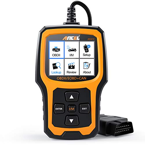 Let at læse Anger lade som om Ancel ANCEL AD410 Enhanced OBD II Vehicle Code Reader Automotive OBD2  Scanner Auto Check Engine Light Scan Tool (Black/Yellow)
