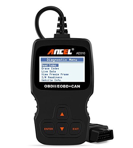 ANCEL AD310 Classic Enhanced Universal OBD II Scanner Car Engine Fault Code Reader Diagnostic Scan Tool - Black