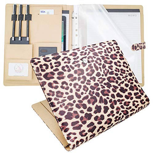 Losophy 867SDR7 Padfolio 3 Ring Binder 1 inch,Leather Portfolio Three Ring  Binders Business Checks Personal Printed. Office Organizer for