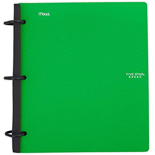 Five Star Flex Hybrid NoteBinder, 1 Inch Binder, Notebook and Binder All-in-One, Green (29328AQ8)