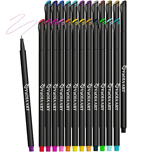 vaola art Fine Tip Markers - Journal Pens - Colored Pens - Fine Point  Markers - Art Pen - Thin Markers - Fine Line Markers - Thin Pens