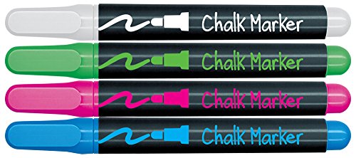 Mattel Write Dudes Liquid Chalk Permanent Markers, 4 Count (CYJ69)