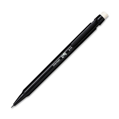 Pentel EZ#2 Automatic Pencil, 0.7mm, Black Barrel, Box of 12 (AX17A)
