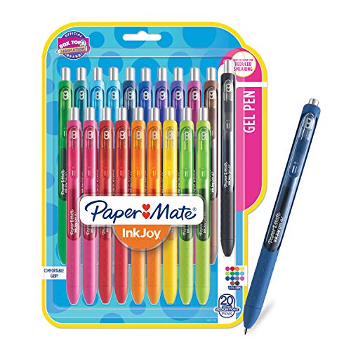 Paper-Mate Paper Mate Gel Pens, InkJoy Pens, Medium Point, Assorted, 20 Count