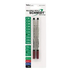 Schmidt 8127 Long Capless Rollerball Refill Medium Point 0.7mm, Black, 2 Pack Blister (SC58127)