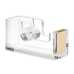Officegoods Acrylic Tape Dispenser - Beautiful Modern Accessory For The Stylish Desk At Home, The Office, Or School - Holds Stan