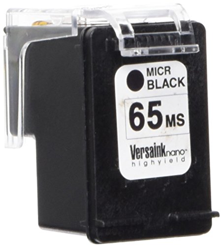 VersaInk 65 Nano HP Ms Cartridge for HP Deskjet 2655 3755 Printers Ink MICR Black