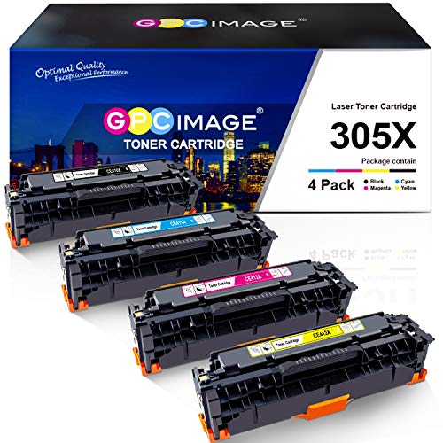 Hospitality Unfortunately dull 1YF5FGK GPC Image Remanufactured Toner Cartridge Replacement for HP 305X  305A CE410X to use with Laserjet Pro 400 Color M451dw M451dn