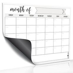planOvation Magnetic Dry Erase Refrigerator Calendar by planOvation | Large Calendar Whiteboard Monthly Planner Magnet