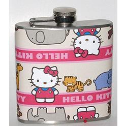 Giggle Juice Flasks Hello Kitty! Pink Fun 6 oz Liquor Bar Hip Flask Flasks Fun Party Birthday Gift