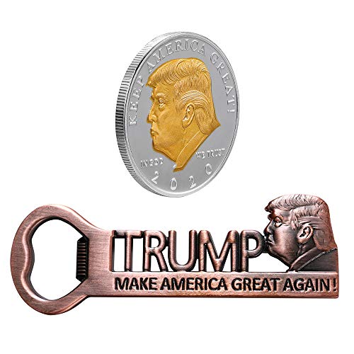 Star Miss River Donald Trump Keep America Great 2020 Coin Collection and Trump Make America Great Again Bottle Opener MAGA Fridge Magnets