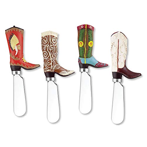 Supreme Housewares - Cowboy Boot Knife Cheese Spreaders - Set of 4