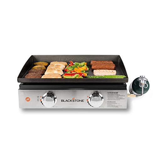 Blackstone 1666 Tabletop Griddle with Stainless Steel Front Plate - 22"