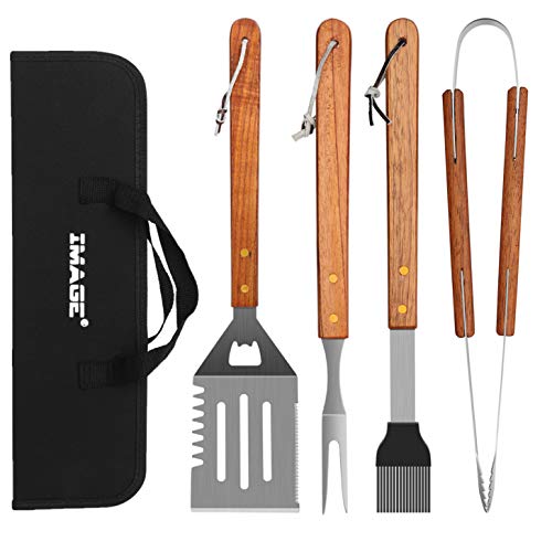 IMAGE BBQ Accessories Grilling Tools,Stainless Steel BBQ Tools Grill Tools Set for Cooking, Backyard Barbecue & Outdoor