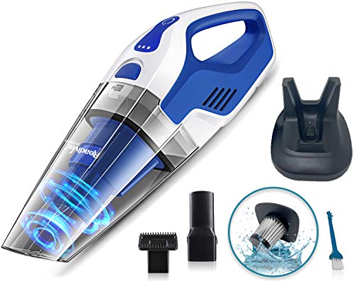 ReadiVac Storm Handheld Vacuum, Wet & Dry Hand Vacuum Cleaner, Powerful Cordless Hand Vac for Home & Car, Small Lightweight