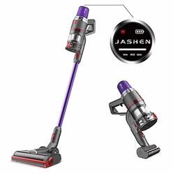 JASHEN V16 Cordless Vacuum Cleaner, 350W Strong Suction Stick Vacuum Ultra-Quiet Handheld Cordless Vacuum Wall Mounted Dual