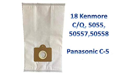 27-Pack Of Kenmore Vacuum Bags - Fits Models Using 5055, 50557, 50558 & Panasonic C-5