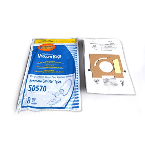 TVP 8 Sears Type I 50570 Microfiltration Tank Vacuum Cleaner Bags